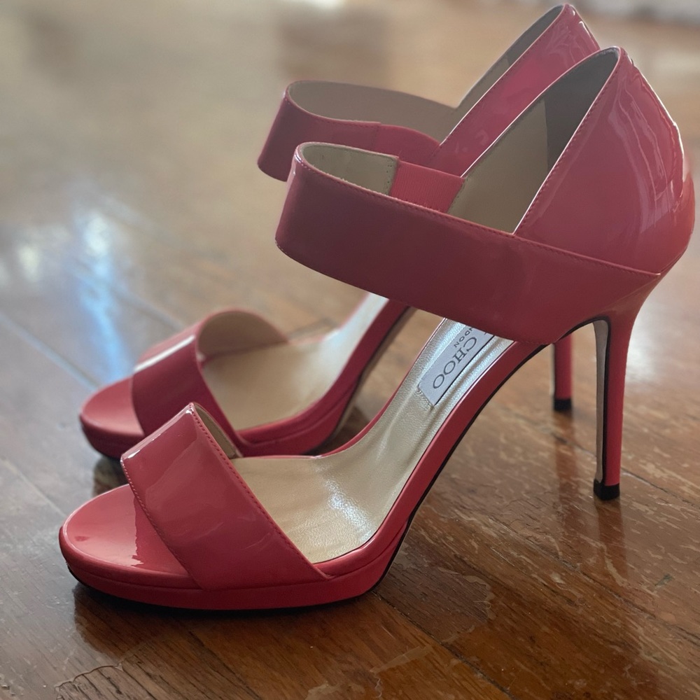 Jimmy Choo Geranium Heels. Size 39 1/2.